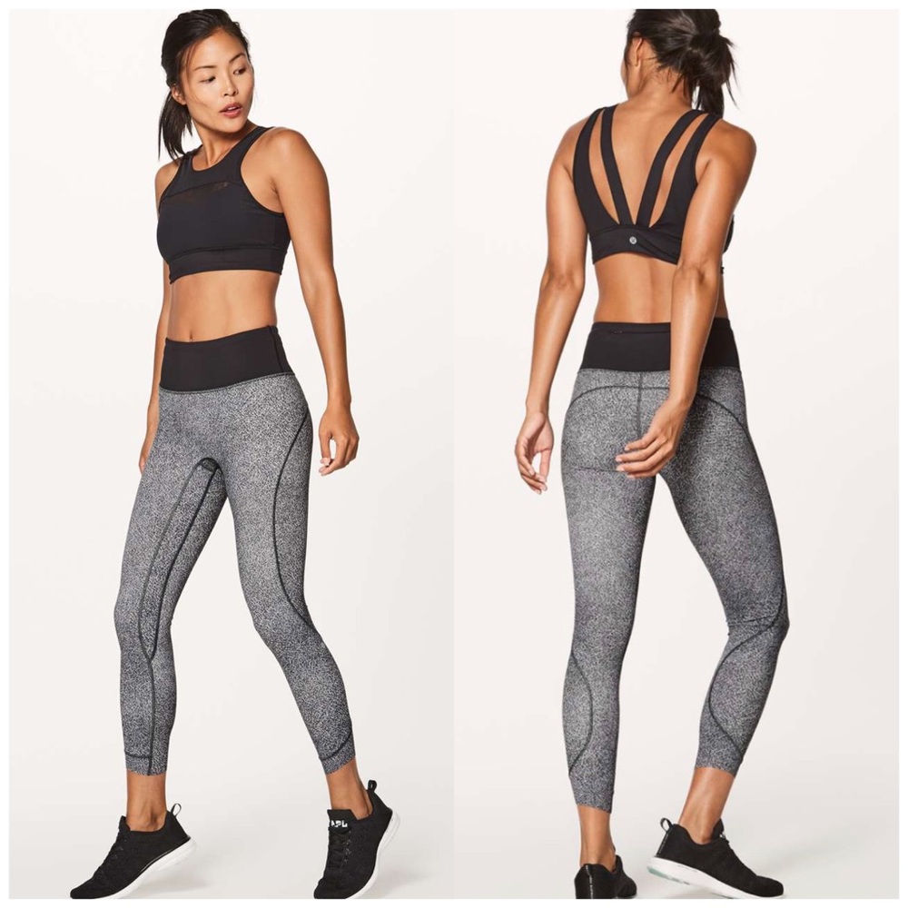 Lululemon Run The Day 7/8 Leggings Fractal Black 4